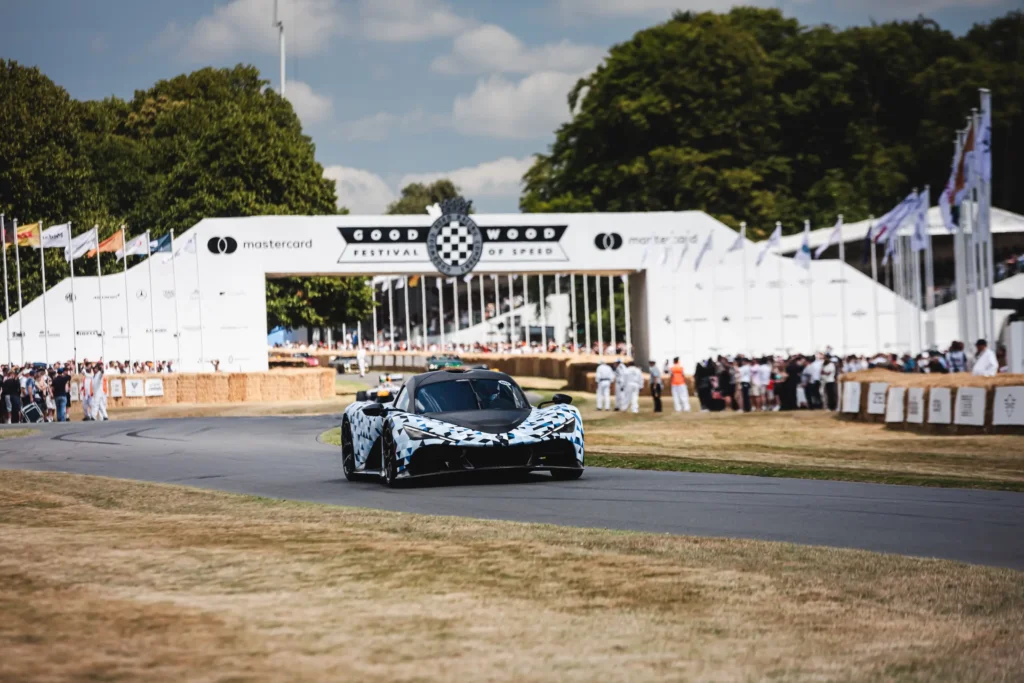Zenvo Aurora prototype outside the house at the Goodwood Festival of Speed